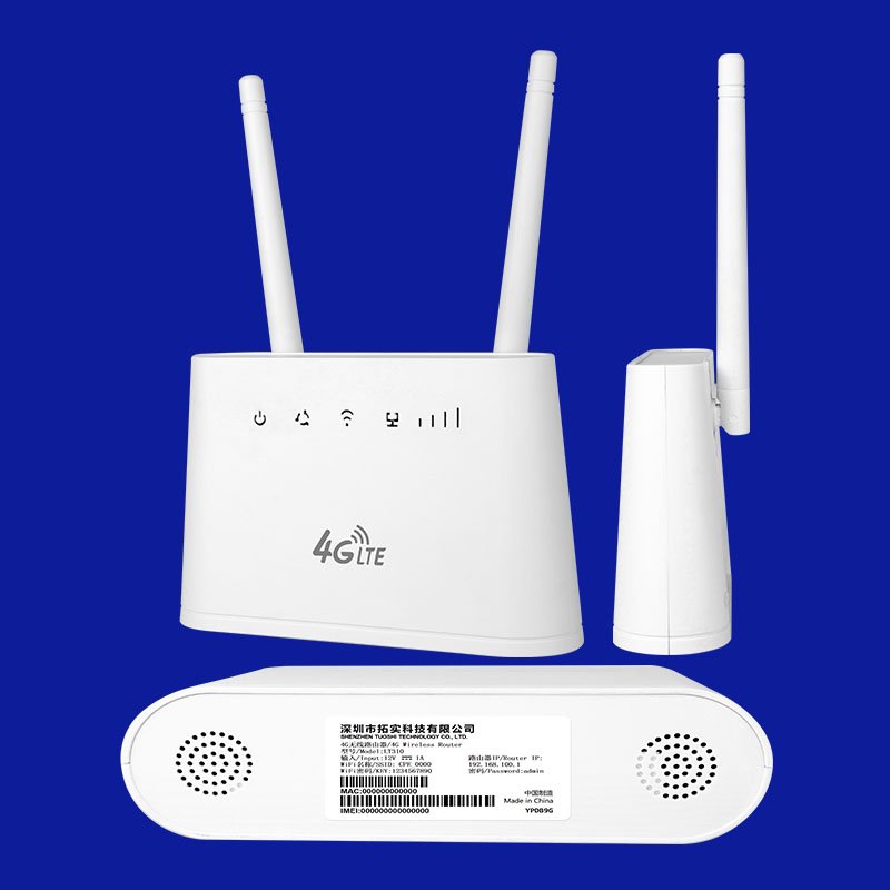 Tuoshi Rauter Routeur RJ11 Volte VPN 300mbps 3G 4G LTE CPE WiFi Wireless Pocket Hotspot Mobile Router With Sim Card